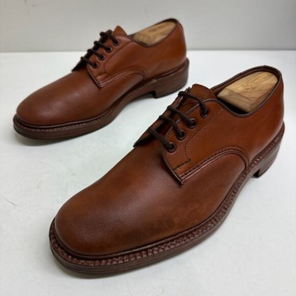 VTG RARE Tricker's Tramping Shoe Brown Derby 7278 Benchmade England UK 9 / US 10 - Picture 5 of 10